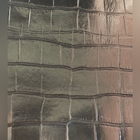 Furla Black Embossed Bag - Picture 13 of 15